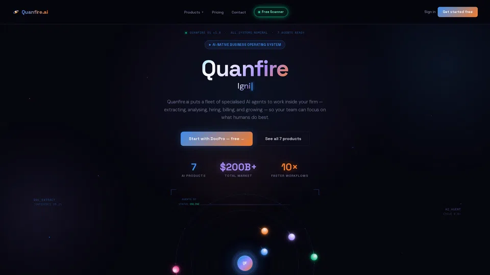 Homepage snapshot at launch