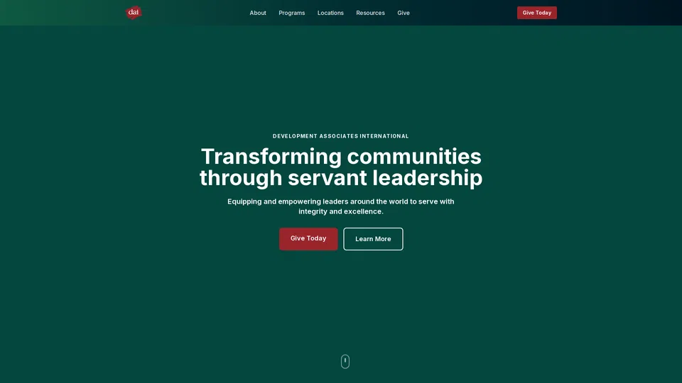 Homepage snapshot at launch