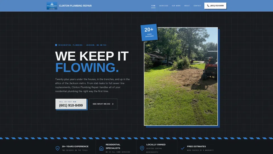 Homepage snapshot at launch