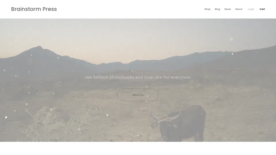 Homepage snapshot at launch