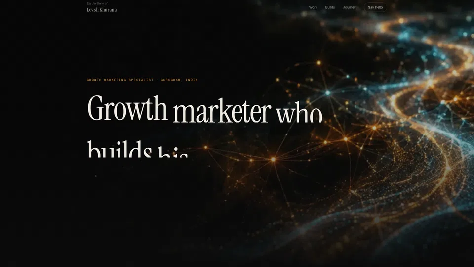 Homepage snapshot at launch