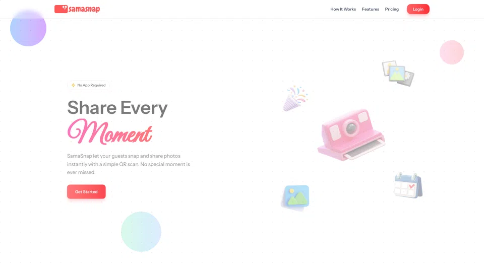 Homepage snapshot at launch