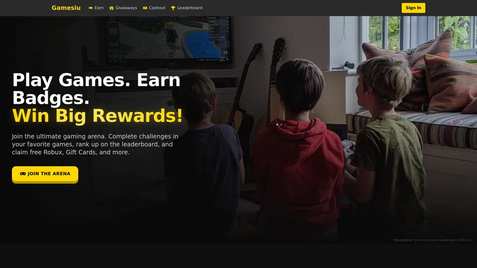 Homepage snapshot at launch