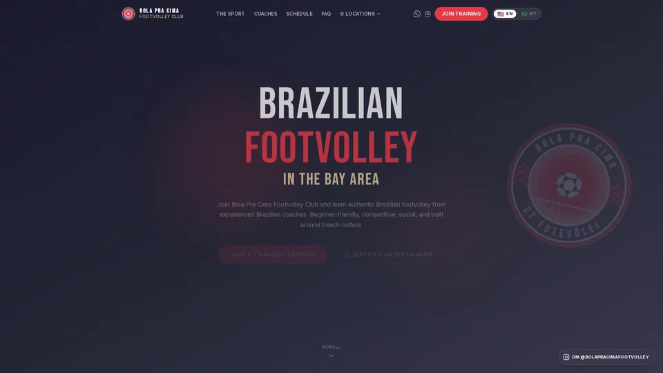 Homepage snapshot at launch