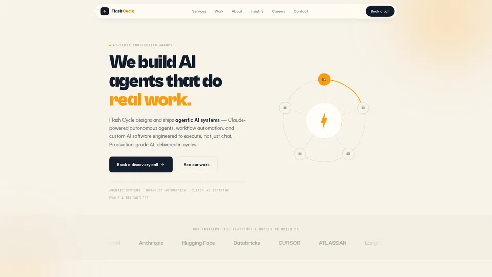Homepage snapshot at launch
