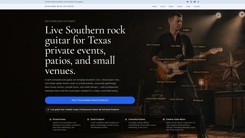 Homepage snapshot at launch