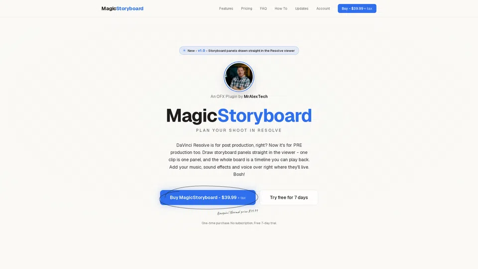 Homepage snapshot at launch