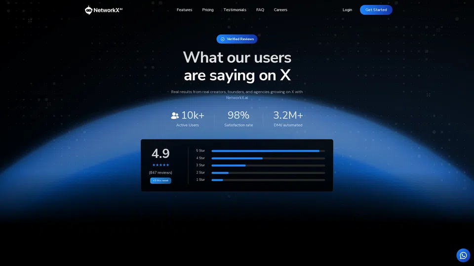 Homepage snapshot at launch