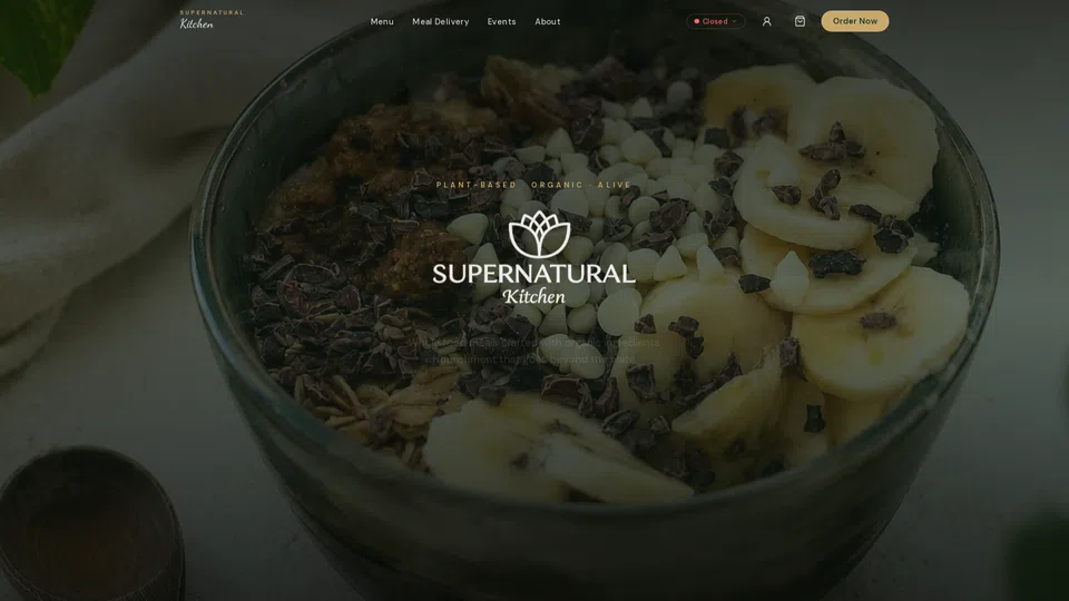 Homepage snapshot at launch