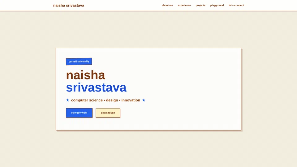Homepage snapshot at launch