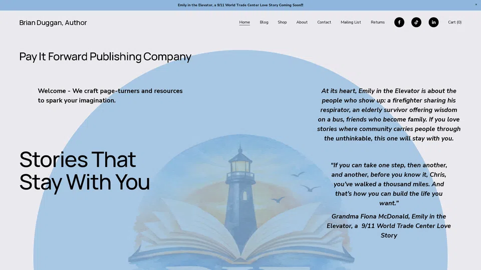 Homepage snapshot at launch