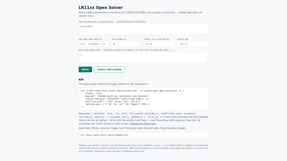 Homepage snapshot at launch