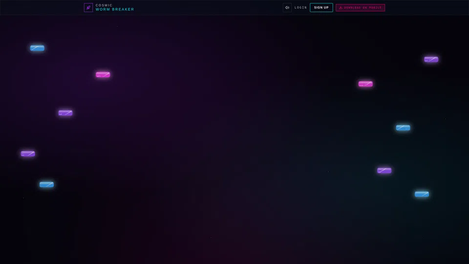 Homepage snapshot at launch
