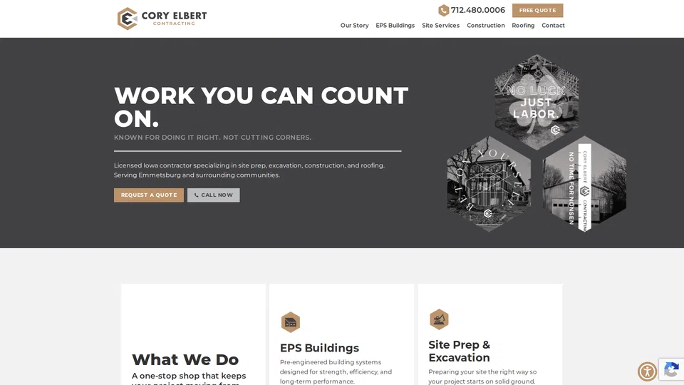 Homepage snapshot at launch