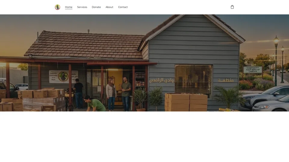 Homepage snapshot at launch