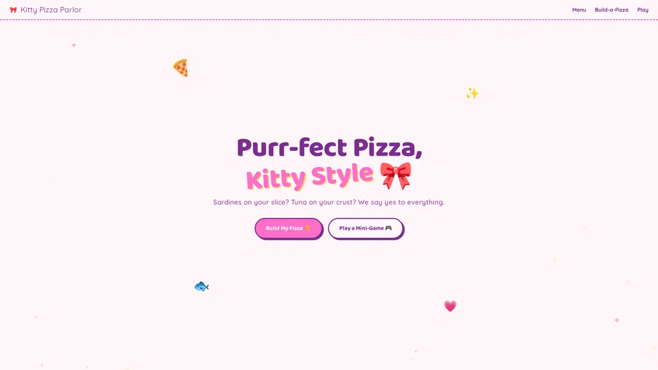 Homepage snapshot at launch
