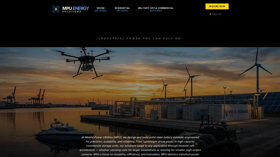 Homepage snapshot at launch