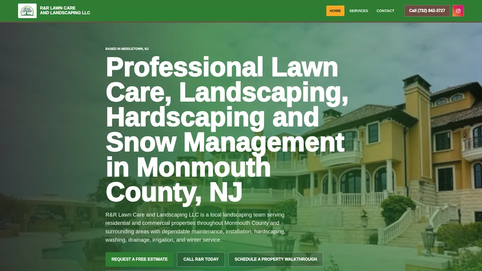 Homepage snapshot at launch