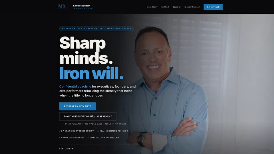 Homepage snapshot at launch