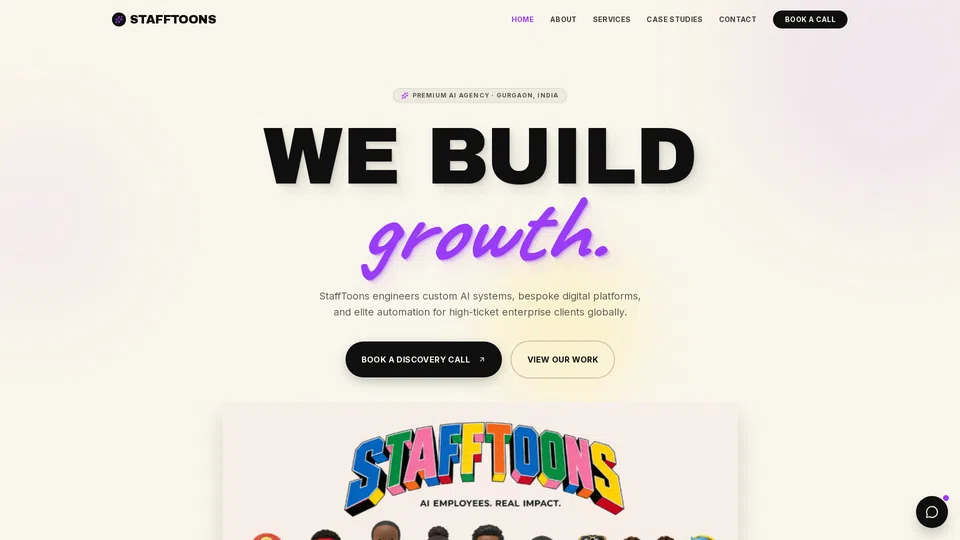 Homepage snapshot at launch