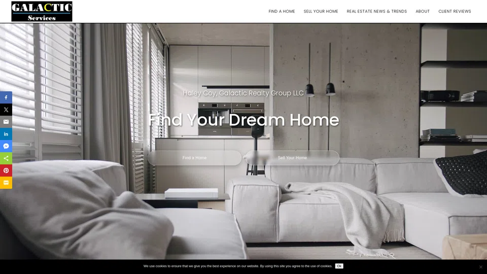 Homepage snapshot at launch