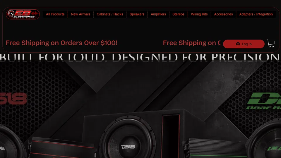 Homepage snapshot at launch