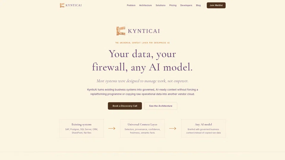 Homepage snapshot at launch