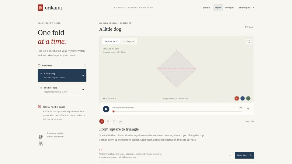 Homepage snapshot at launch