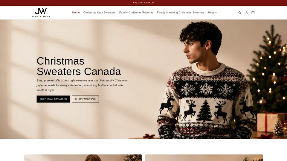 Homepage snapshot at launch