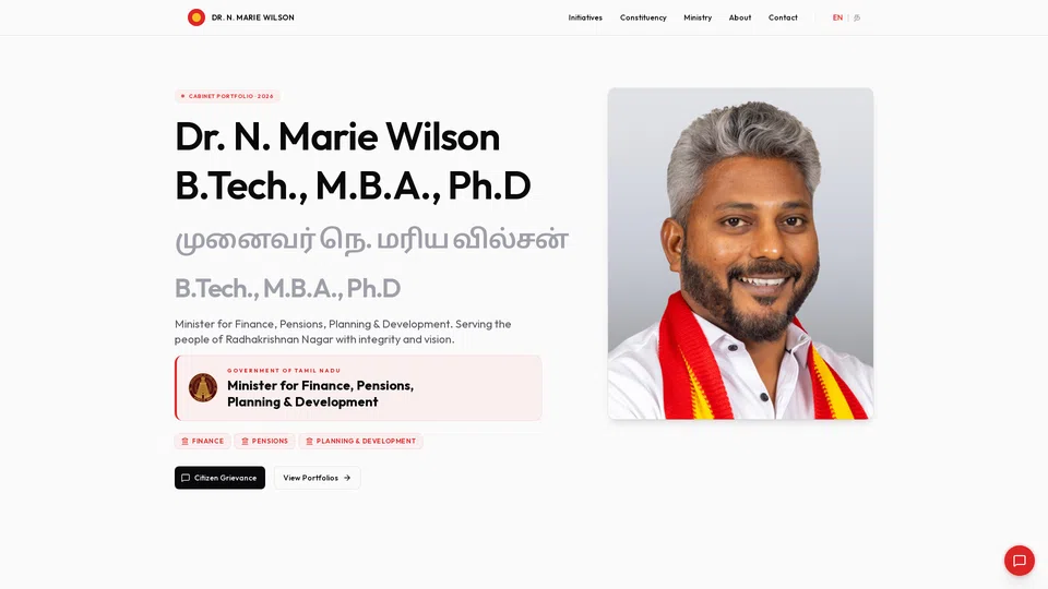 Homepage snapshot at launch