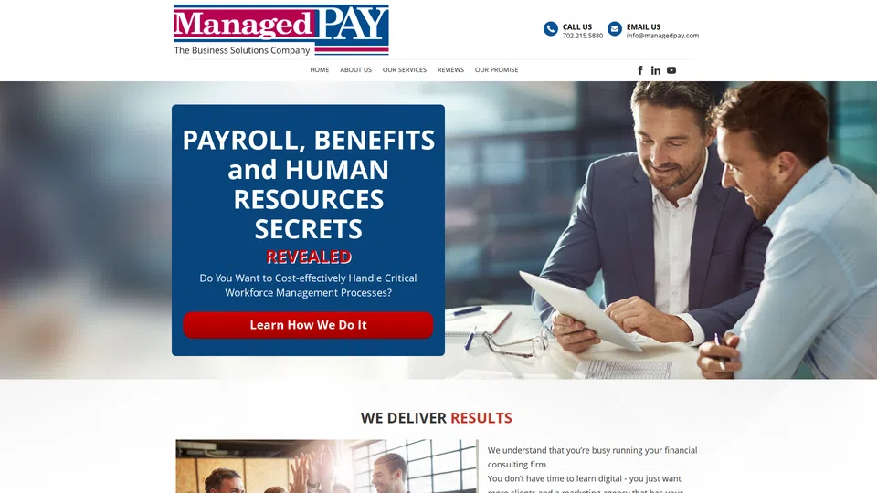 Homepage snapshot at launch