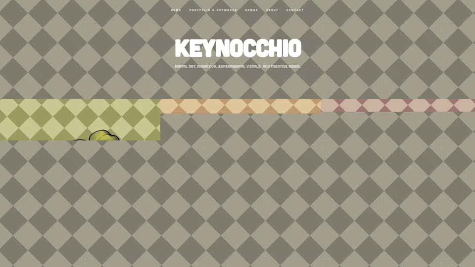 Homepage snapshot at launch