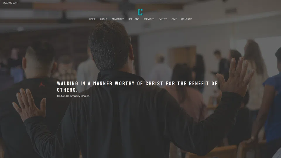 Homepage snapshot at launch
