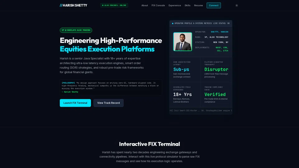 Homepage snapshot at launch