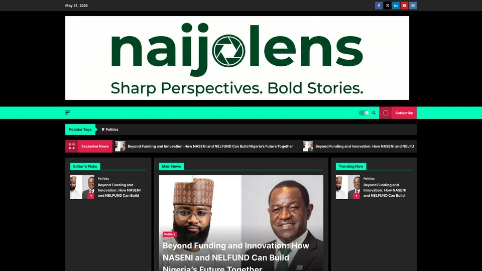 Homepage snapshot at launch