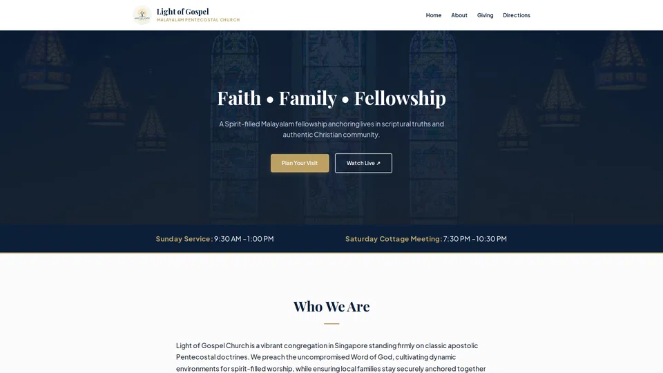 Homepage snapshot at launch