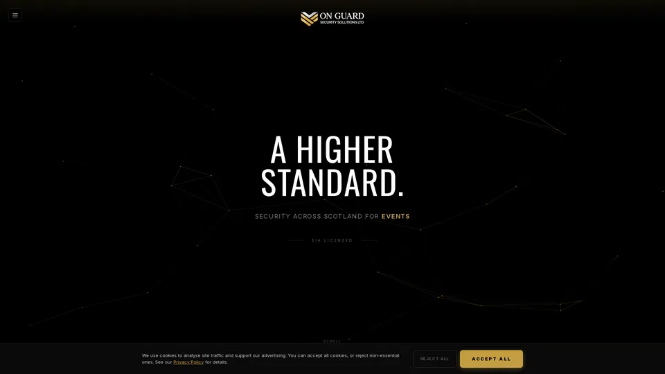 Homepage snapshot at launch