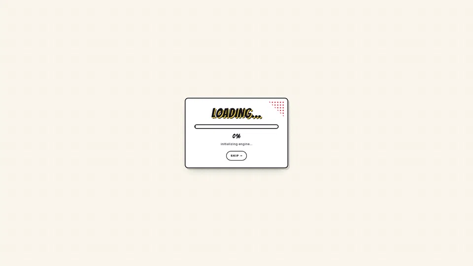 Homepage snapshot at launch