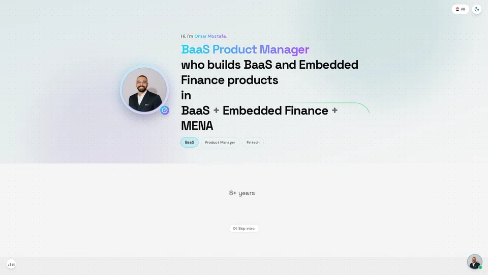 Homepage snapshot at launch