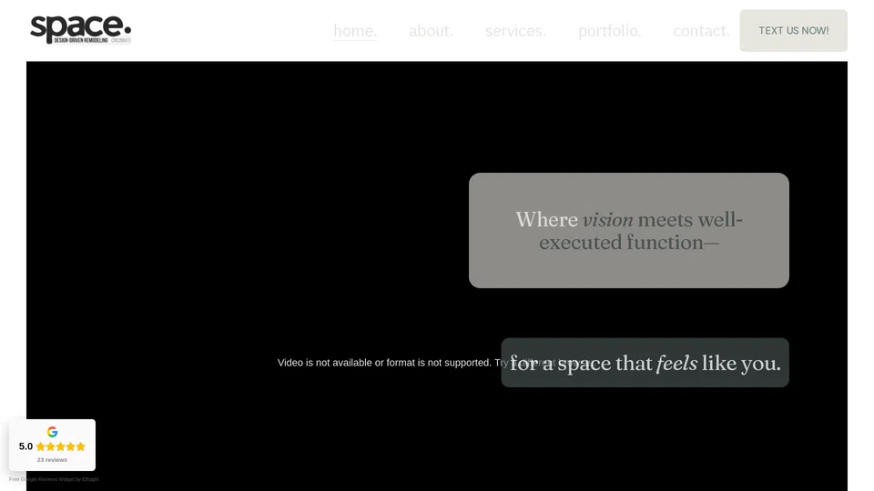 Homepage snapshot at launch