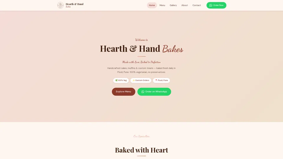 Homepage snapshot at launch