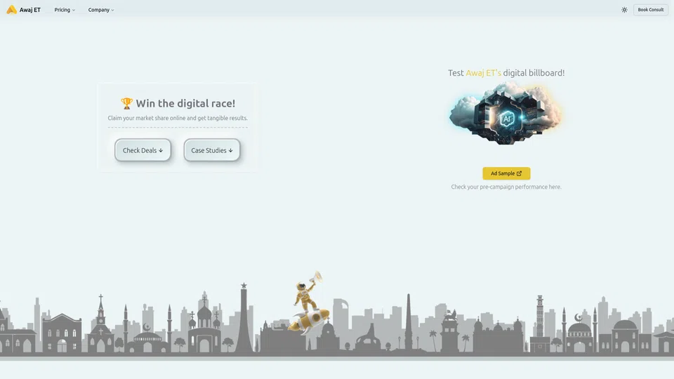 Homepage snapshot at launch