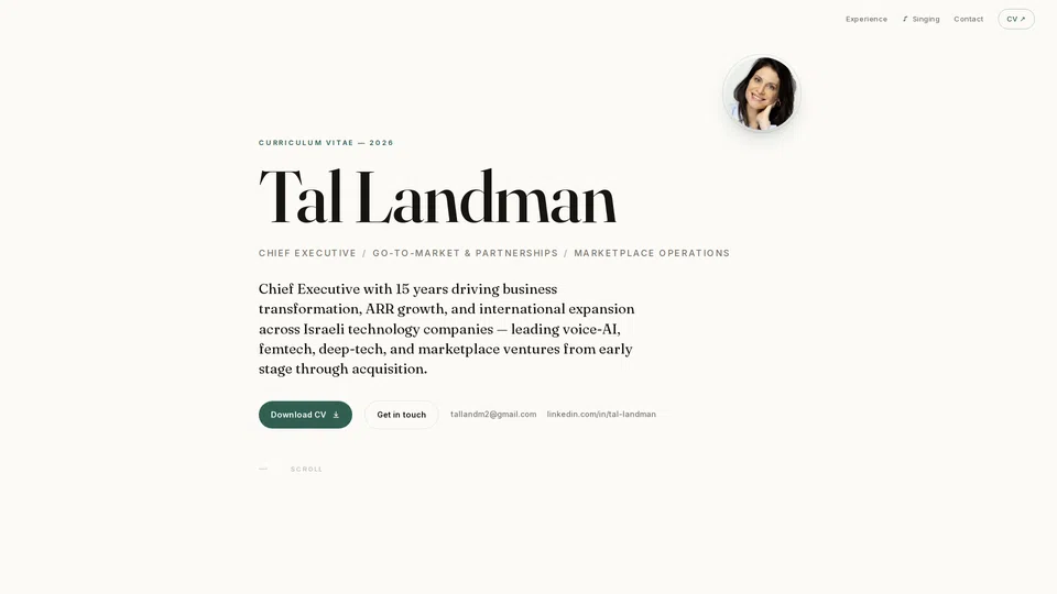 Homepage snapshot at launch