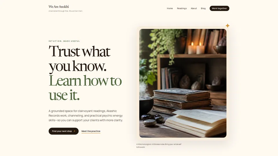 Homepage snapshot at launch