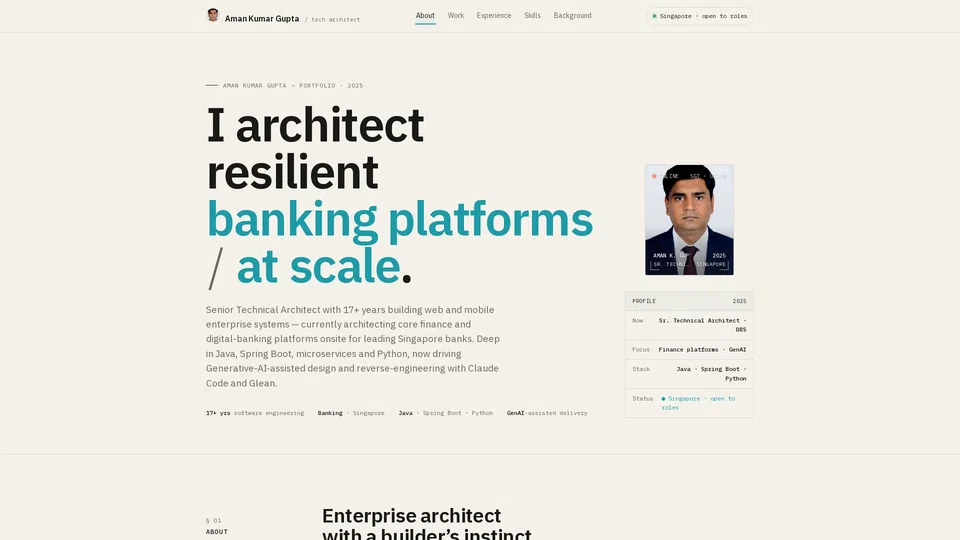 Homepage snapshot at launch