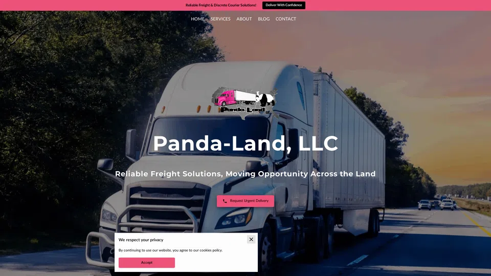 Homepage snapshot at launch
