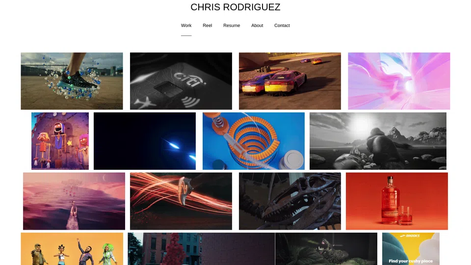 Homepage snapshot at launch