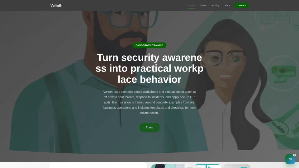Homepage snapshot at launch