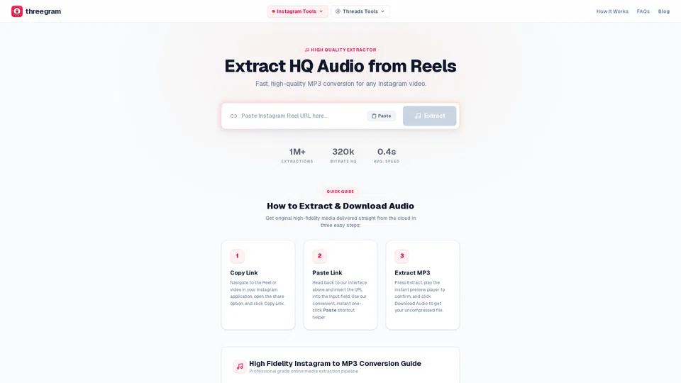 Homepage snapshot at launch
