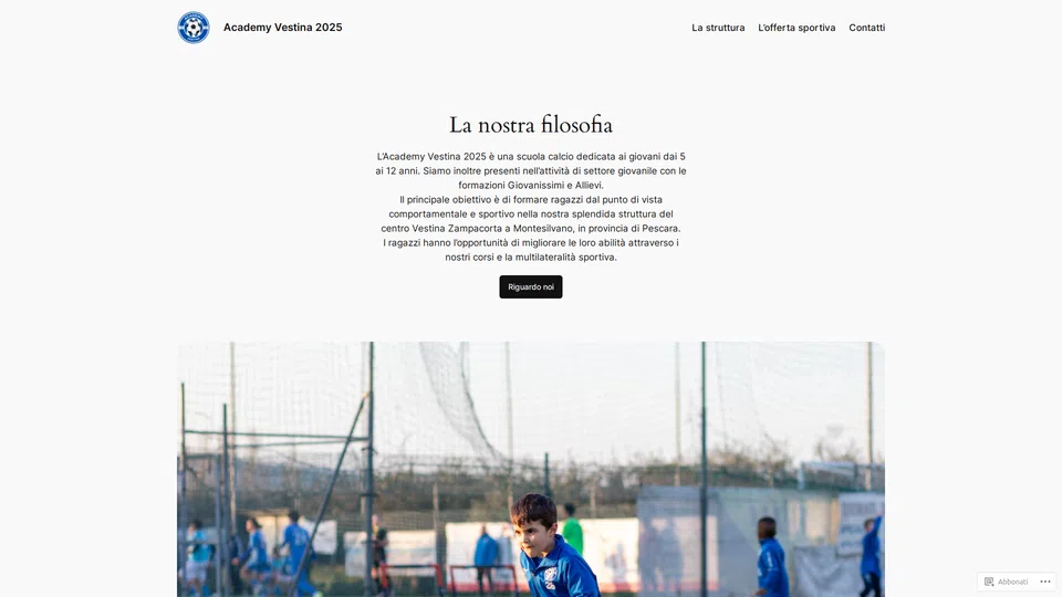 Homepage snapshot at launch